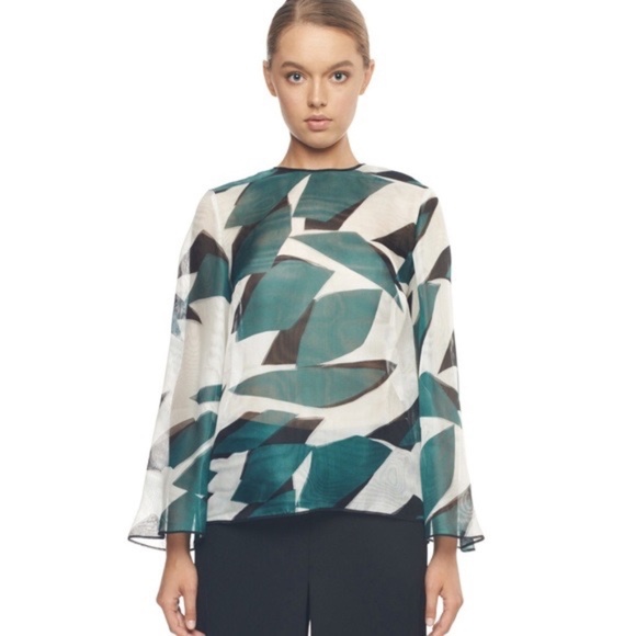 THEO SILK PRINTED BLOUSE - Picture 2 of 8